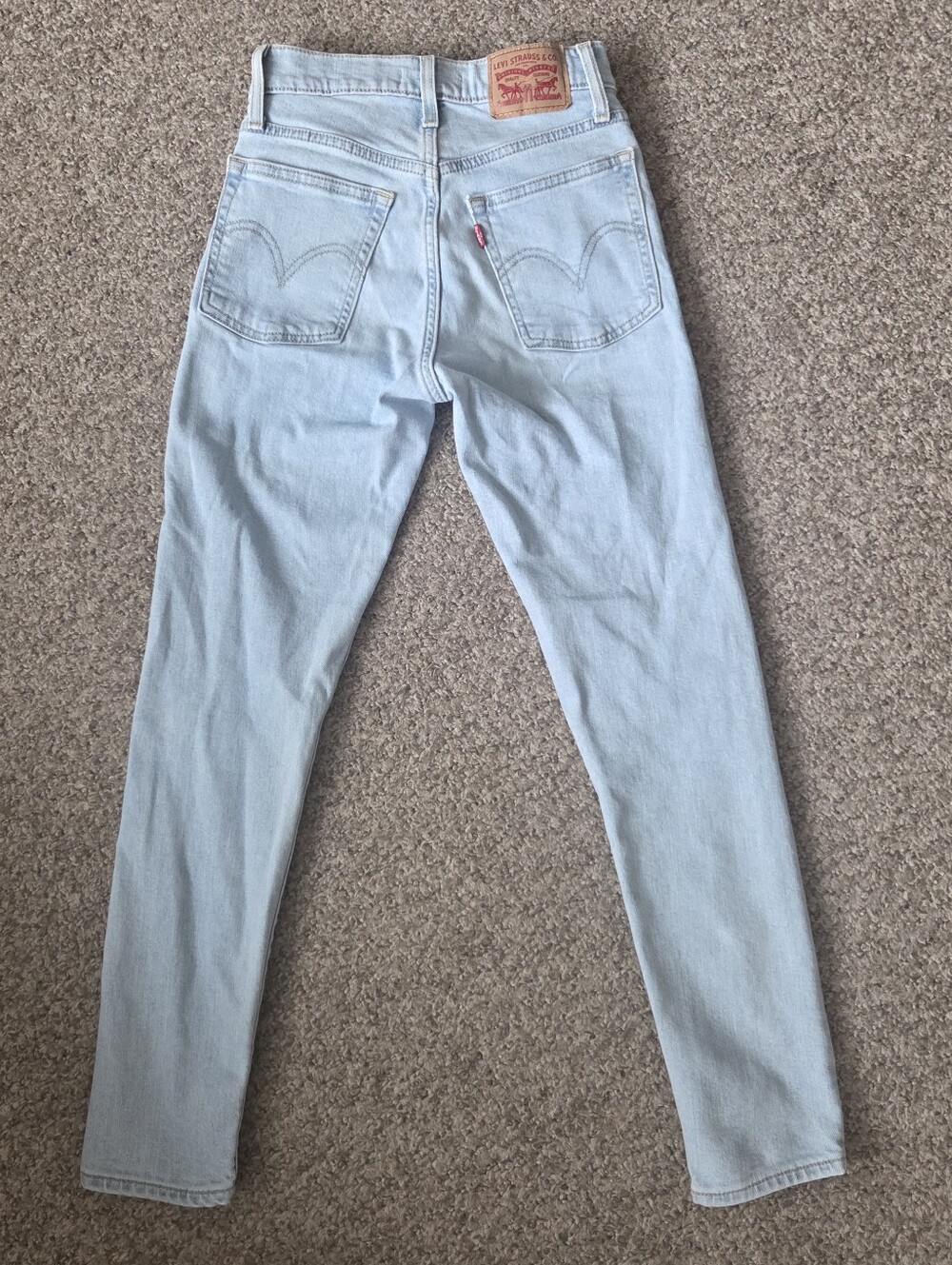 Levi's Jeans Womens 24 Blue Wedgie Skinny Light Wash Button Fly